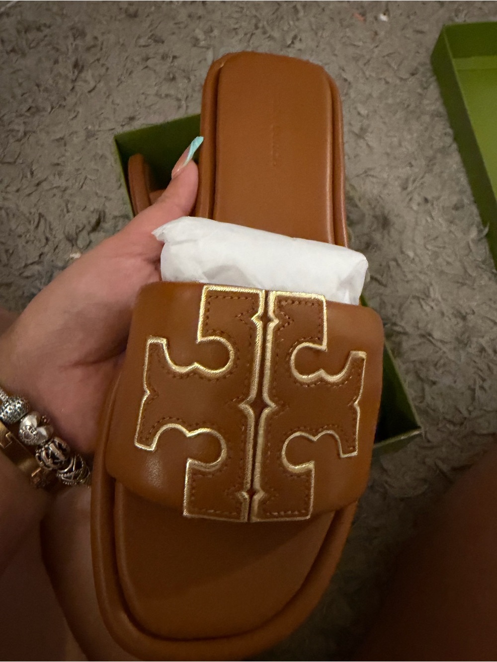 Tory Burch Tan Slide Sandal